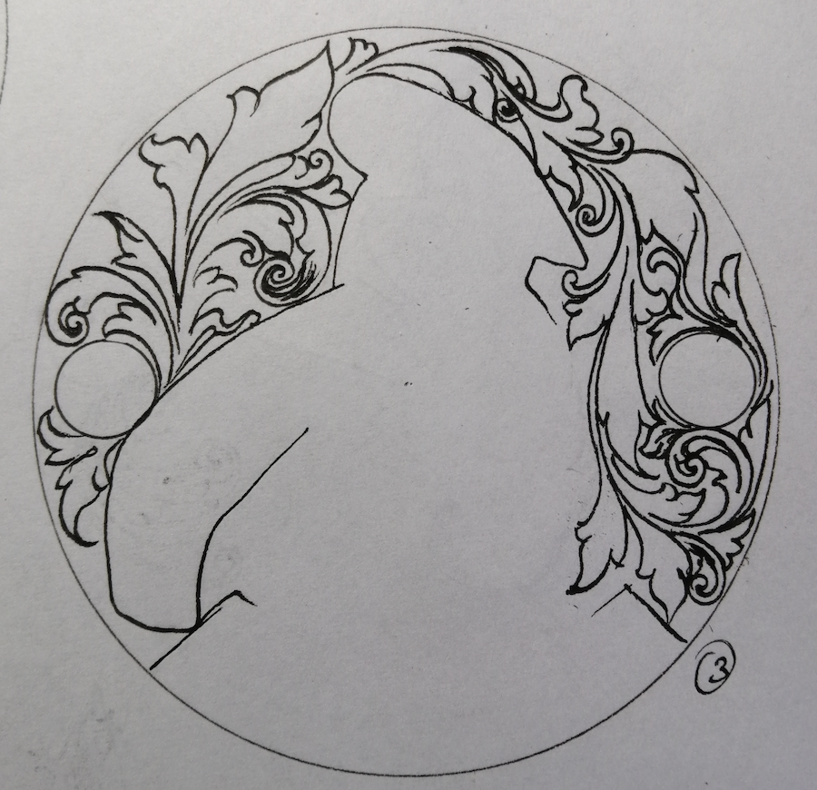 Étude du décor Feuillage, première idée